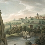 Vue de la Colline de Saint-Sbastien et du Monastre des Chartreux prise du rocher de Pierre Size  Lyon <br />Lyon, Gadola, [vers 1853]